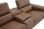 Picasso Loveseat with Console in Caramel