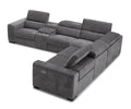Picasso Motion Fabric Sectional in Dark Grey