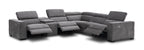 Picasso Motion Fabric Sectional in Dark Grey