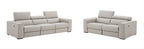 Picasso Loveseat in Silver Grey