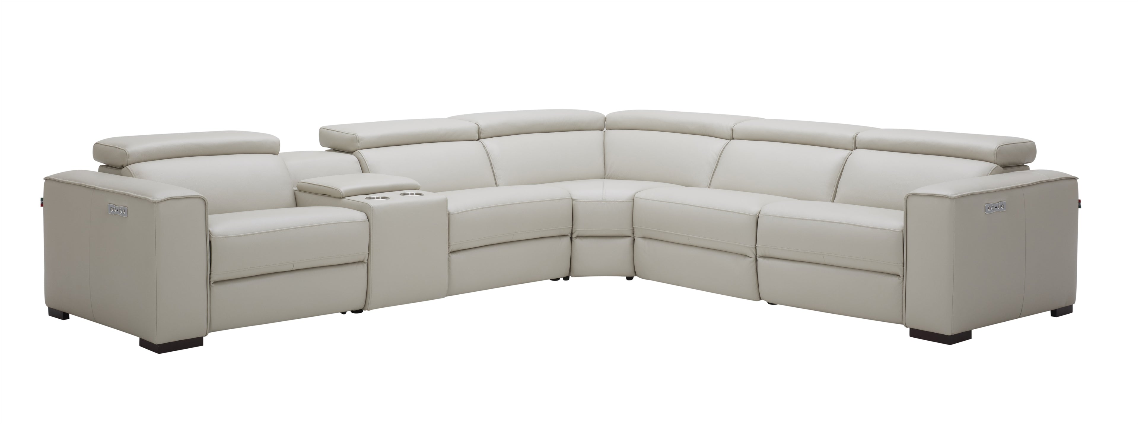 Picasso Motion Sectional in Silver Grey
