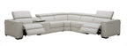 Picasso Motion Sectional in Silver Grey