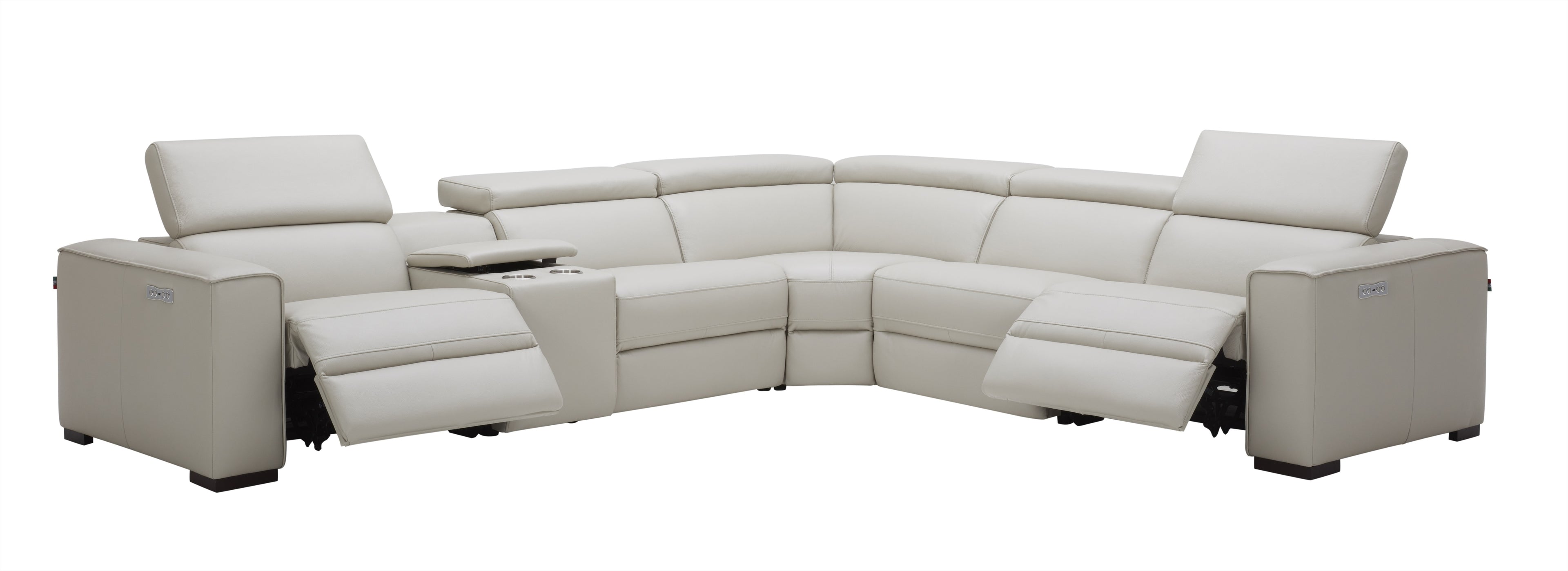 Picasso Motion Sectional in Silver Grey