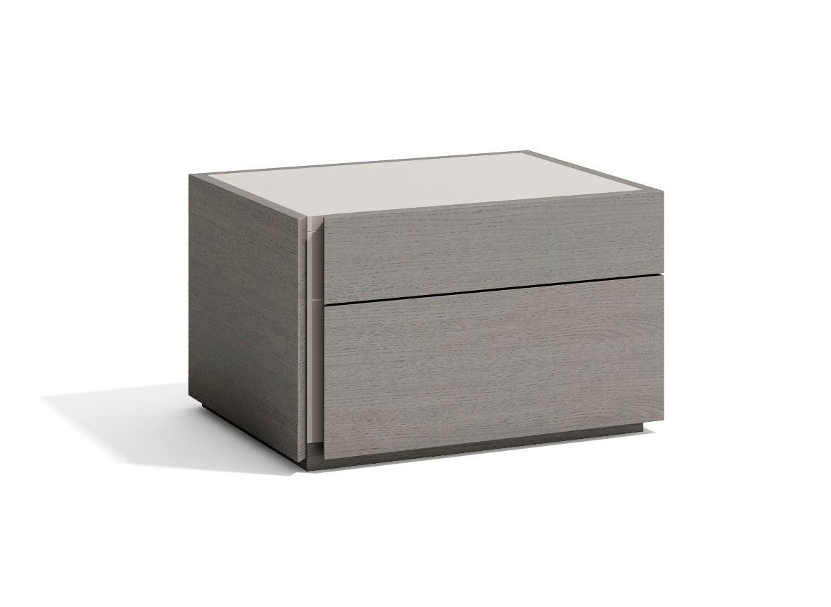 Porto Left Facing Nightstand in Grey