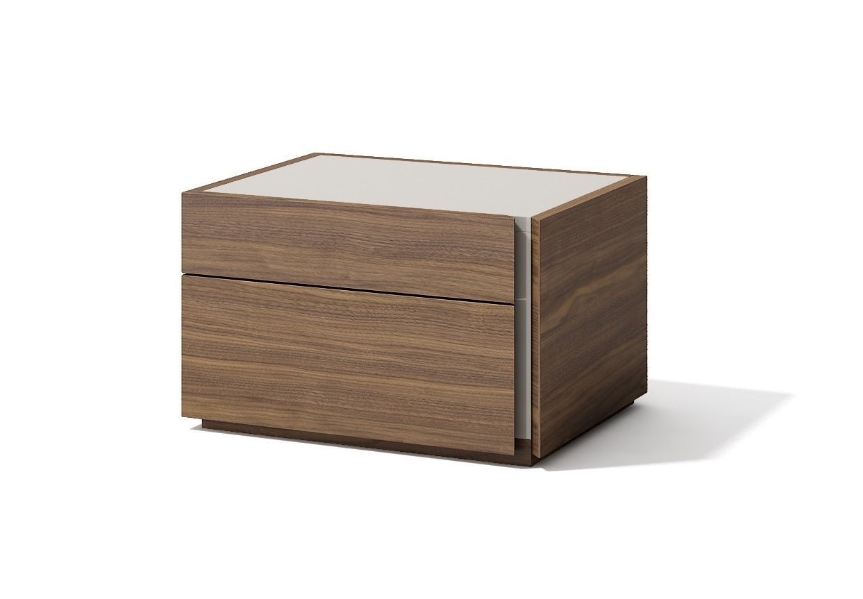 Porto Right Facing Nightstand in Walnut