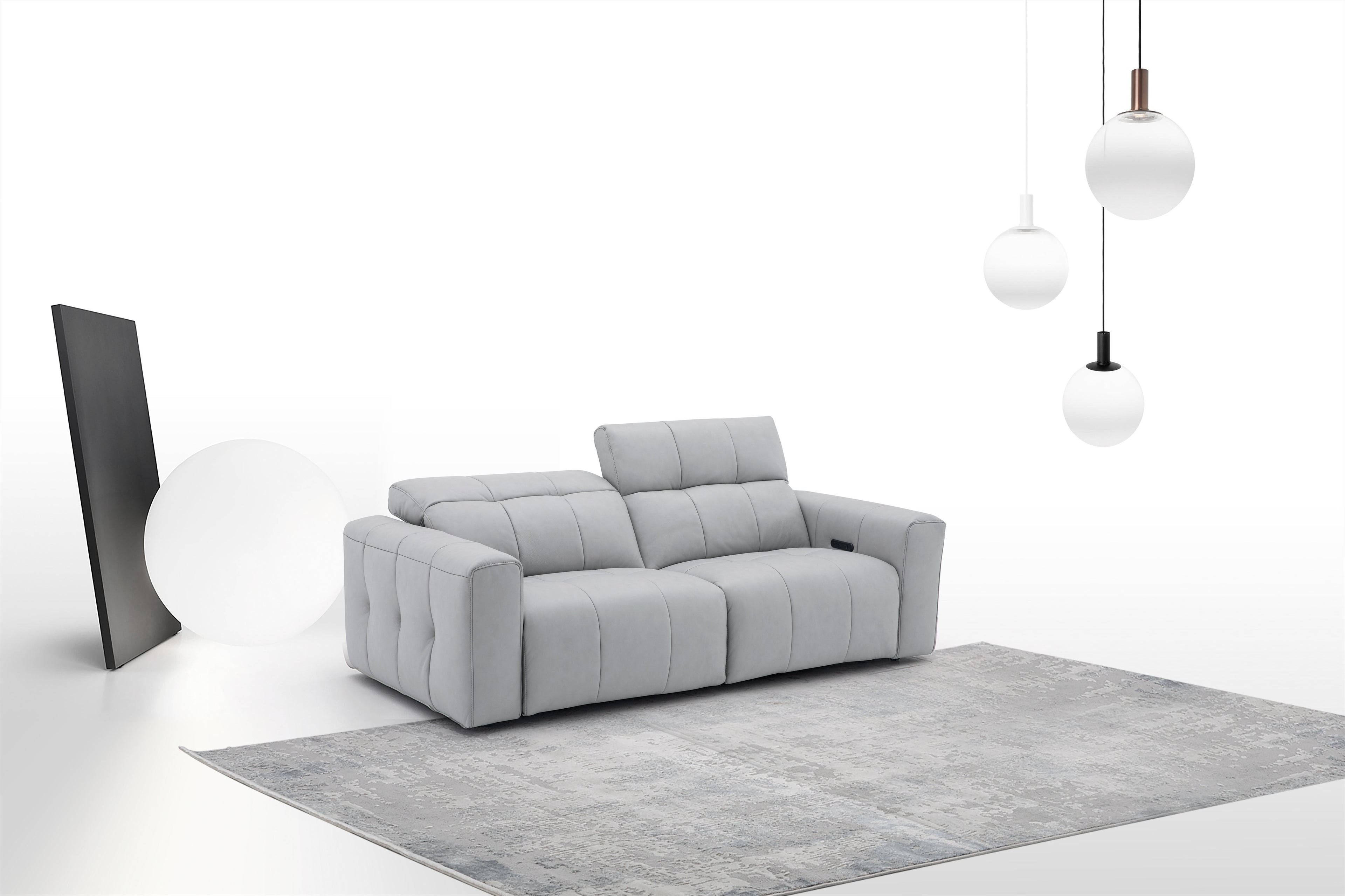 Prescott Loveseat in Light Grey
