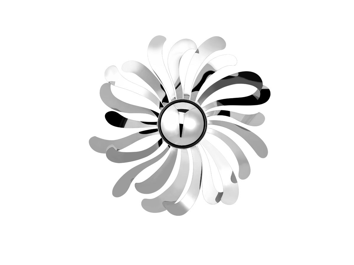 Radiating Floral Metal Wall Sculpture