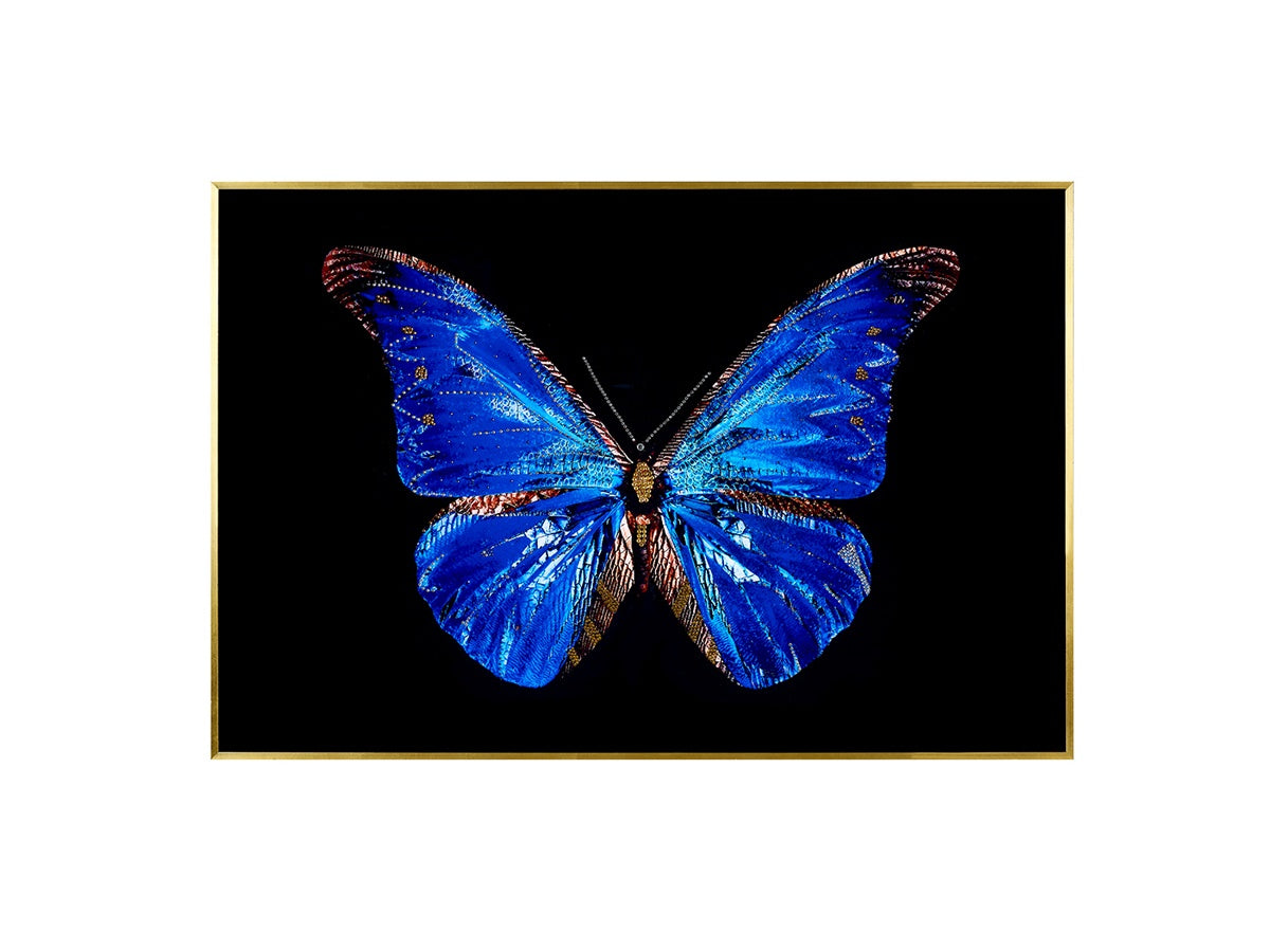 Multicolor Aluminum Butterfly Wall Décor