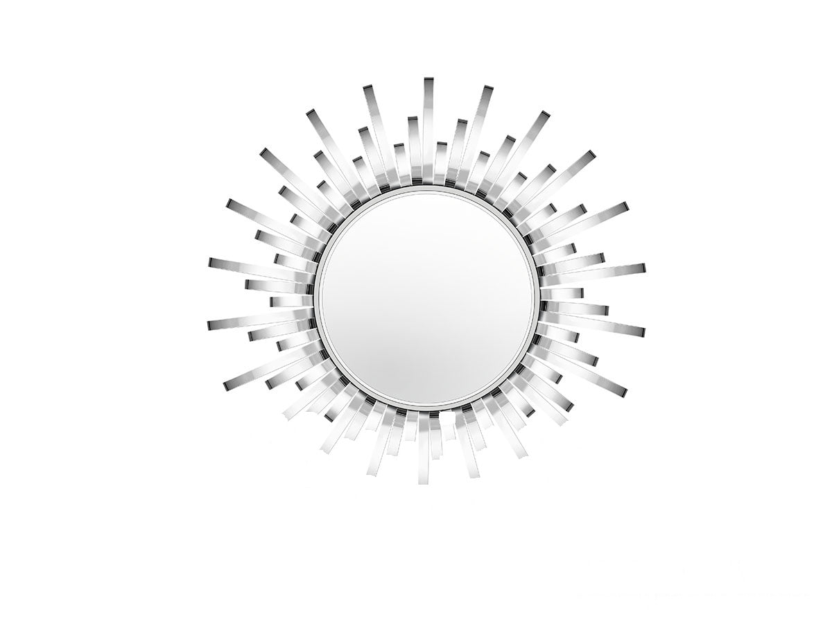 Polished Stainless Steel Athena Wall Décor with Mirror