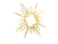 Polished Gold Sun Wall Décor with Mirror