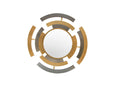 Brushed Gold and Silver Time Entrance Wall Décor with Mirror