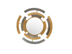 Brushed Gold and Silver Time Entrance Wall Décor with Mirror