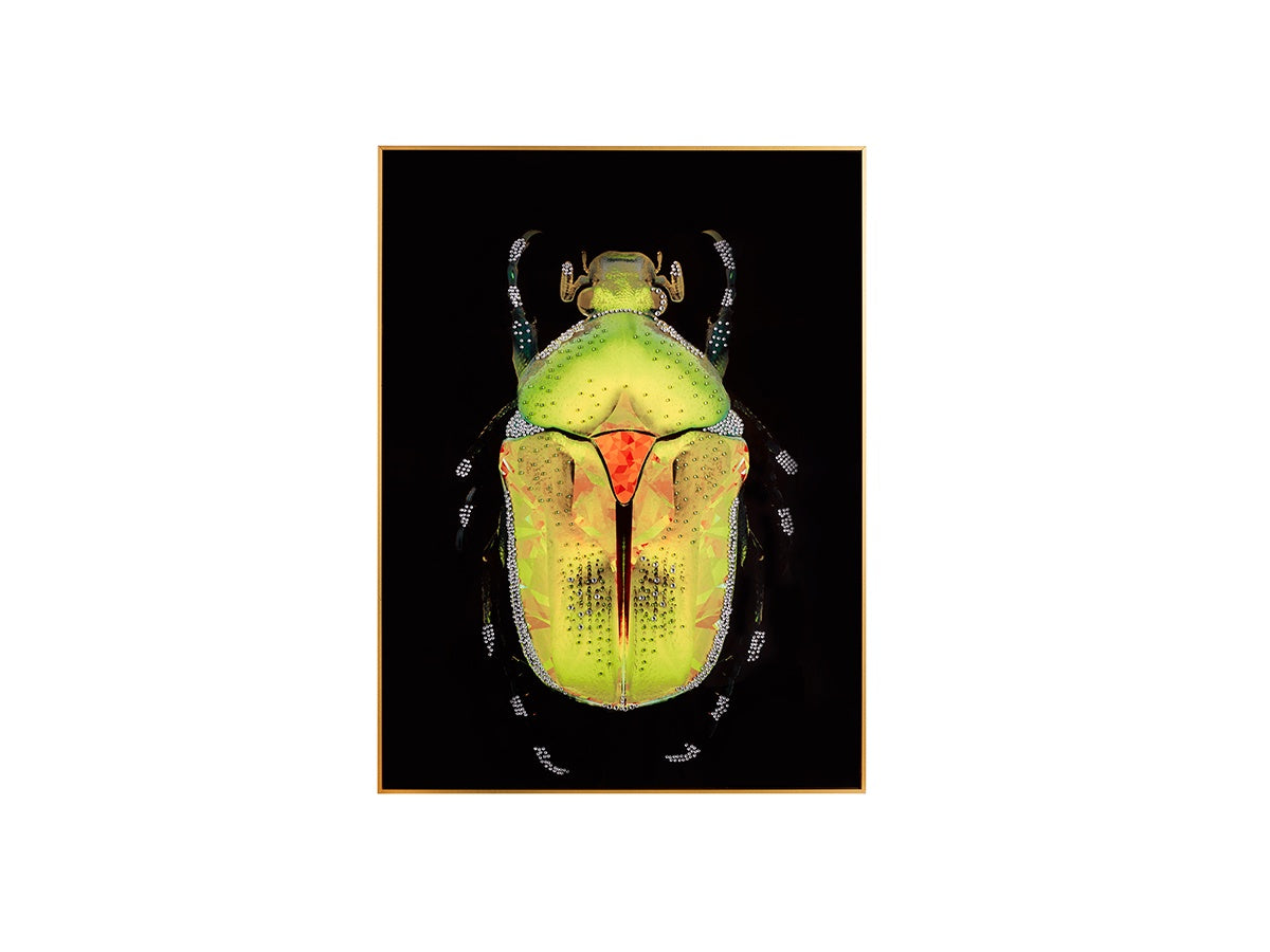 Multicolor Rhinestone Hanging Beetle Wall Decor — Design 1