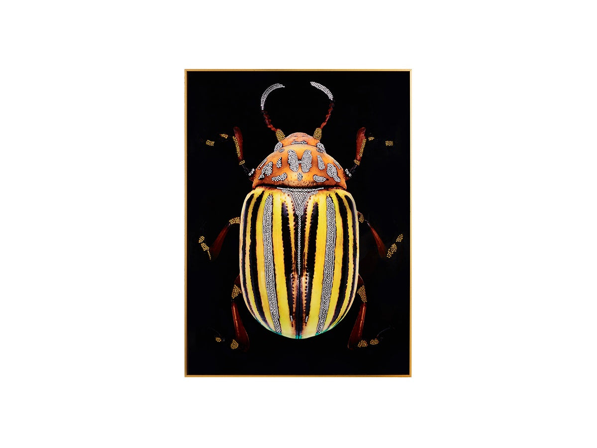 Multicolor Rhinestone Hanging Beetle Wall Decor — Design 2