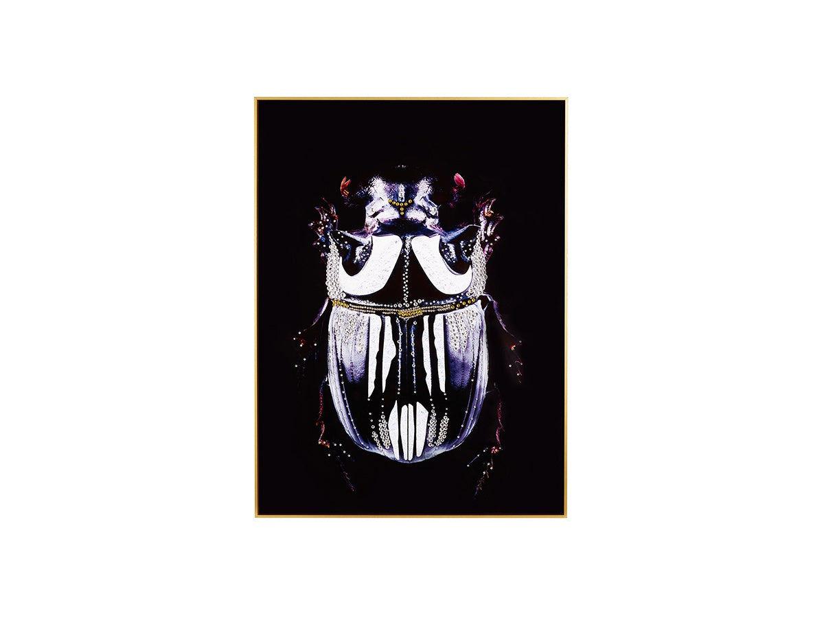Multicolor Rhinestone Hanging Beetle Wall Decor — Design 3