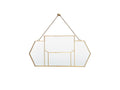 Brushed Gold Mondrian Porch Mirror