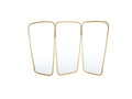 Brushed Gold Bezier Curve Entrance Mirror