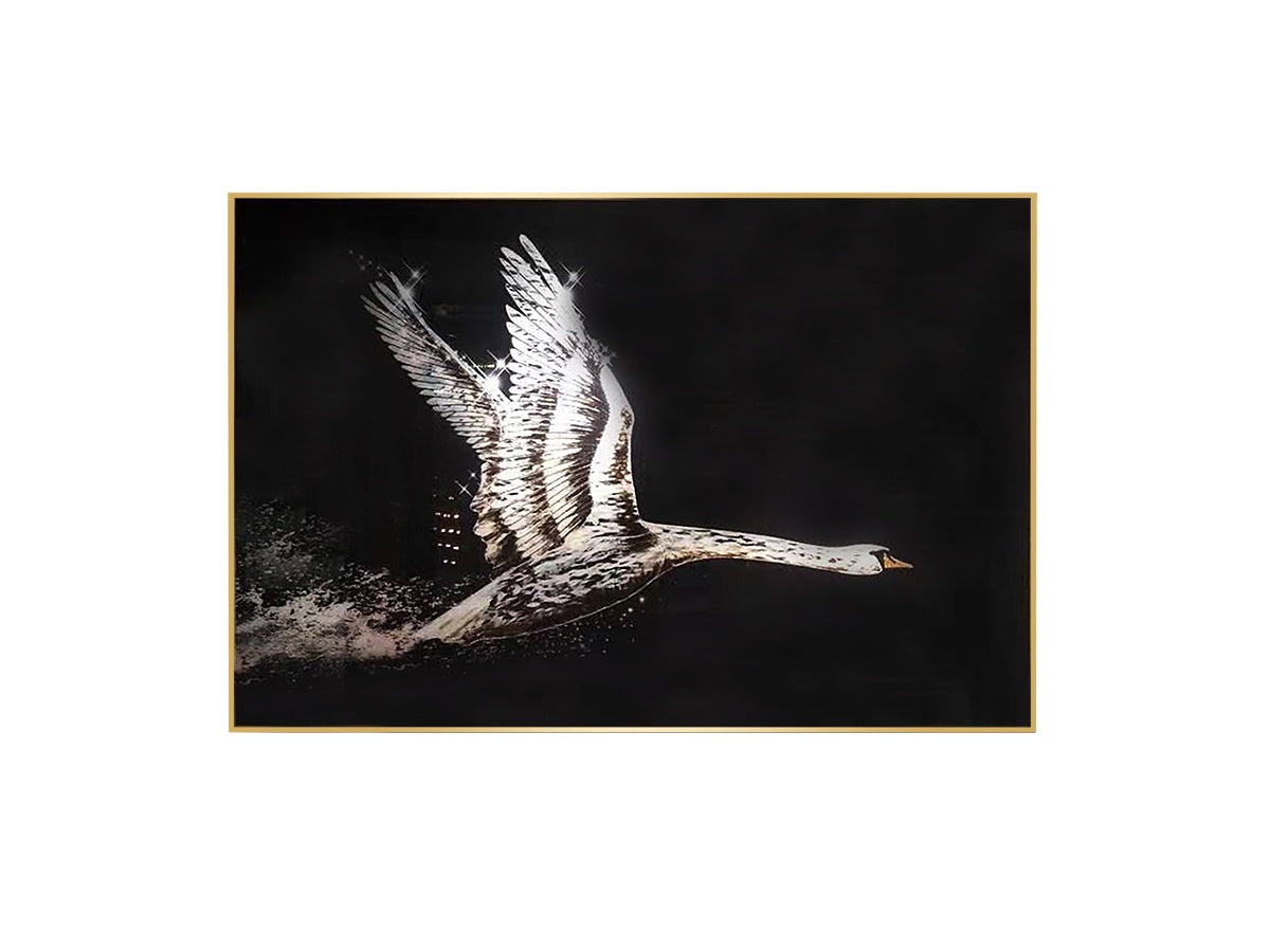 Sculptural Swan Wall Accent