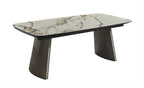 Bronze Ceramic-Top Extension Dining Table