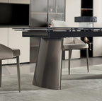 Bronze Ceramic-Top Extension Dining Table