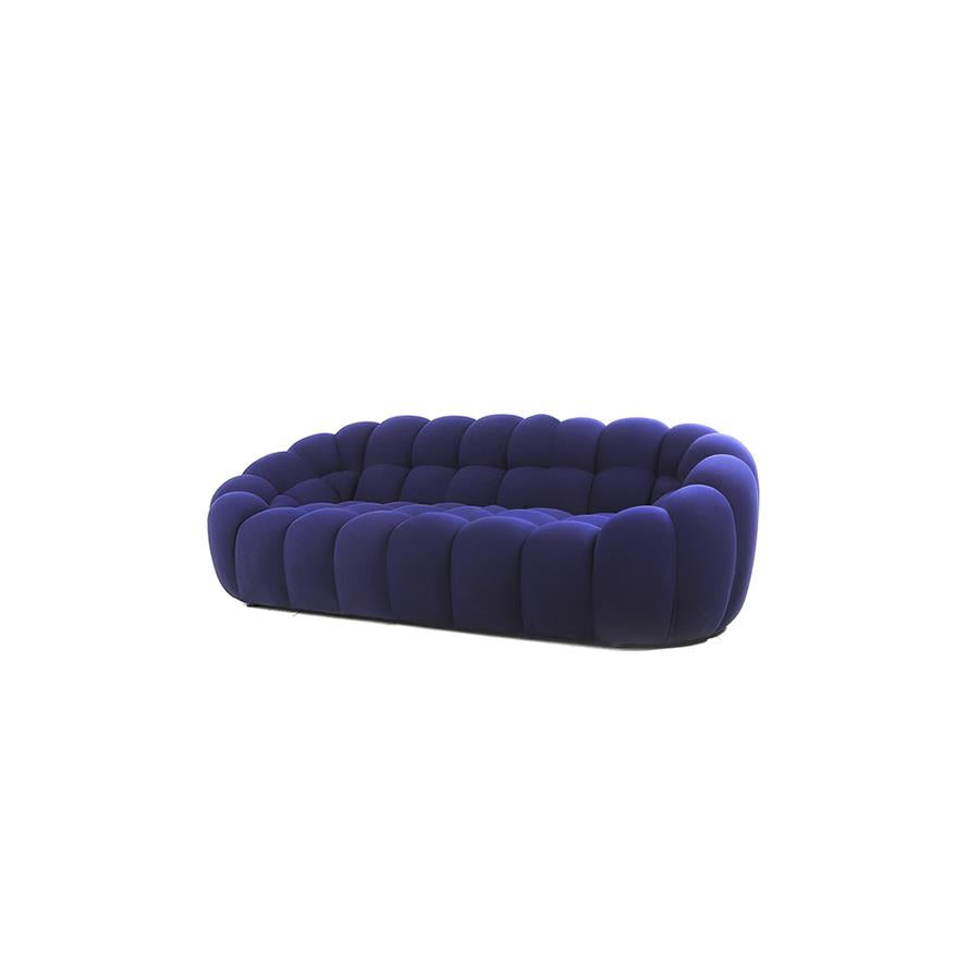 Fabric-Upholstered Three-Seater Sofa