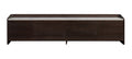 White Stone-Top Media Console with Smoked-Oak Veneer