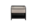 Two-Piece Nightstand Set with Ribbed Drawer Fronts
