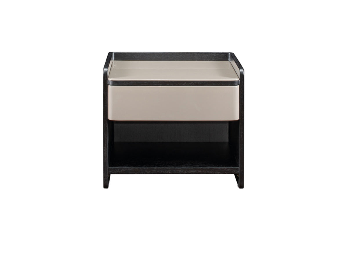Two-Piece Nightstand Set with Ribbed Drawer Fronts
