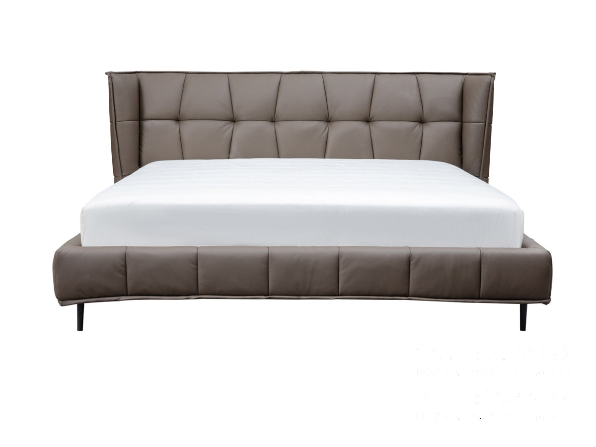 Upholstered Bed with Integrated Headboard