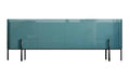 TV Console with Ribbed Front and Slim Base