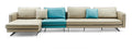 Streamlined Four-Seater Sectional Sofa with Left-Facing Chaise