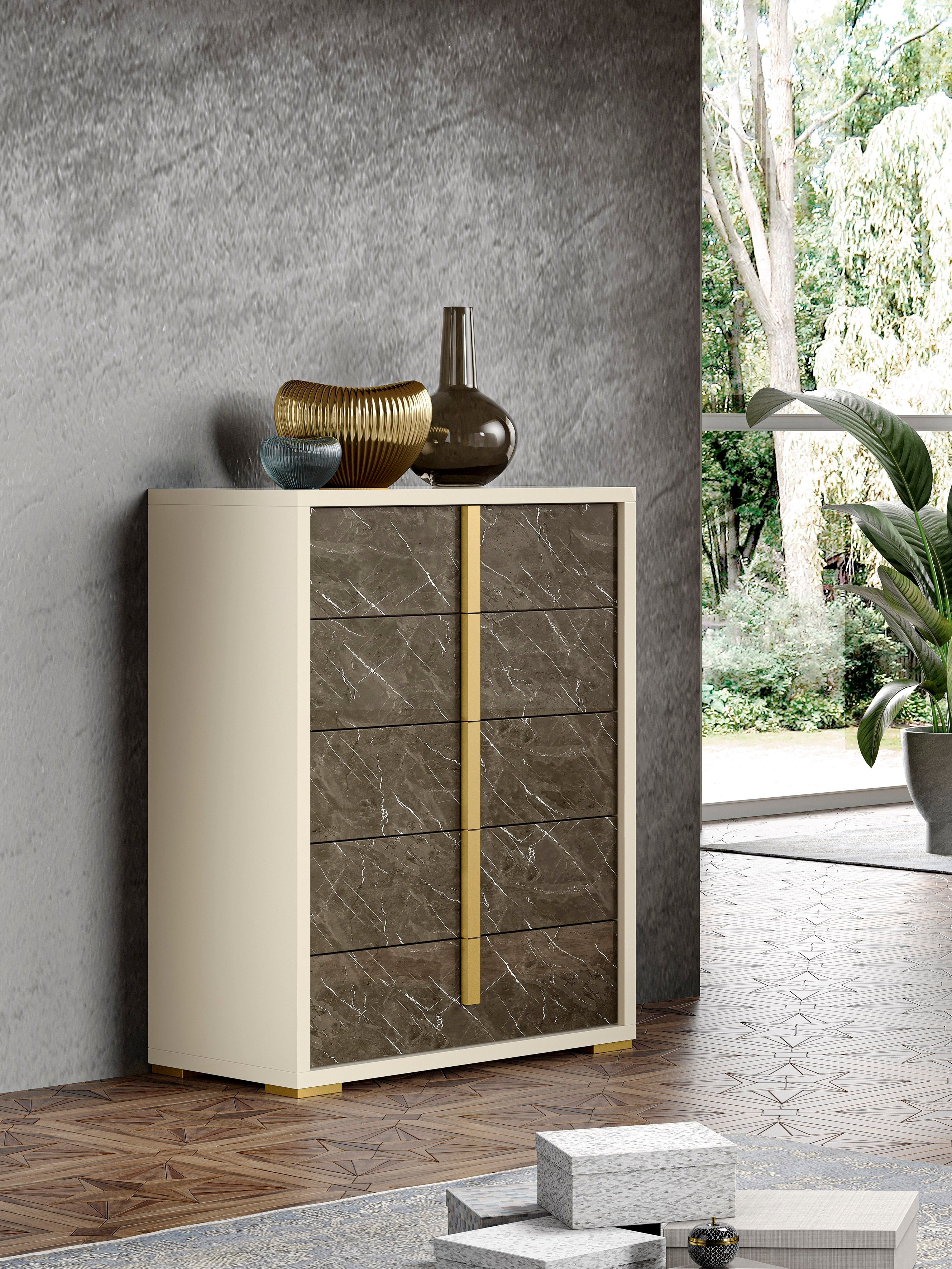 Marble Look Chest