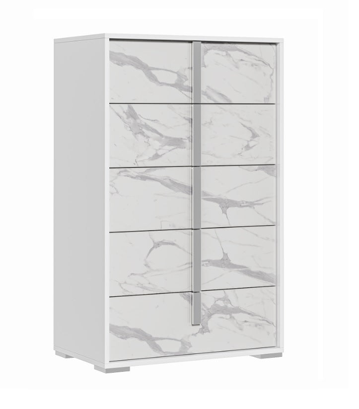 Sonia White Tall Chest