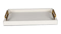 White Pattern Serving Tray