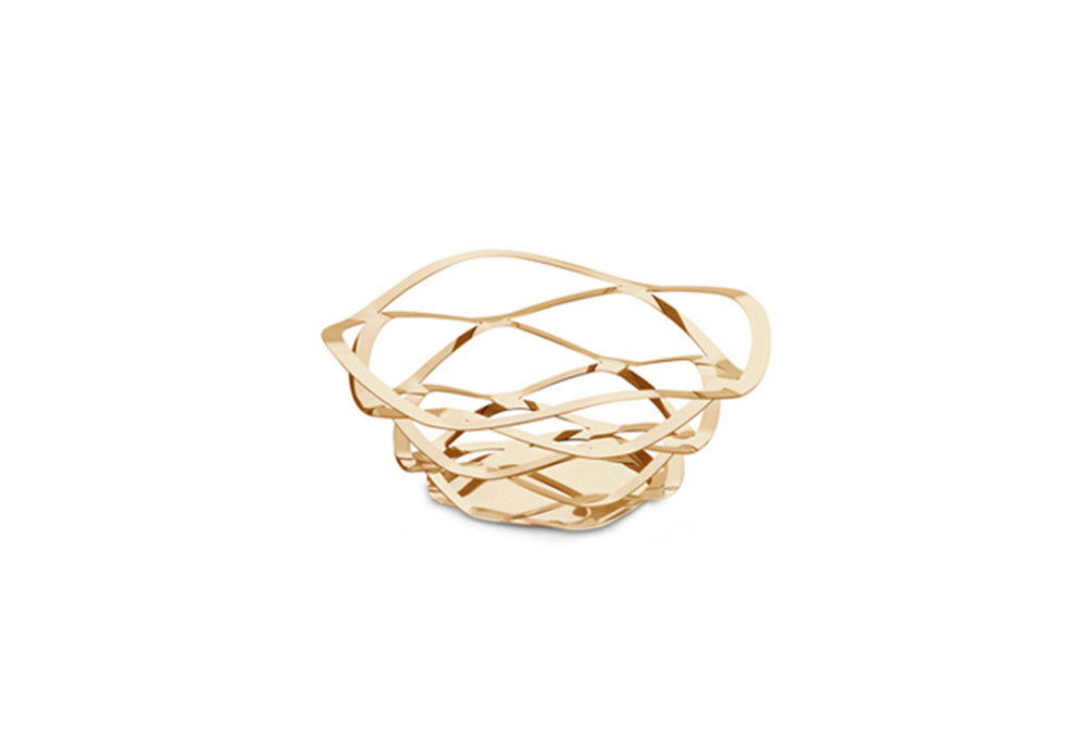 Small Polished Gold Fruit Plate