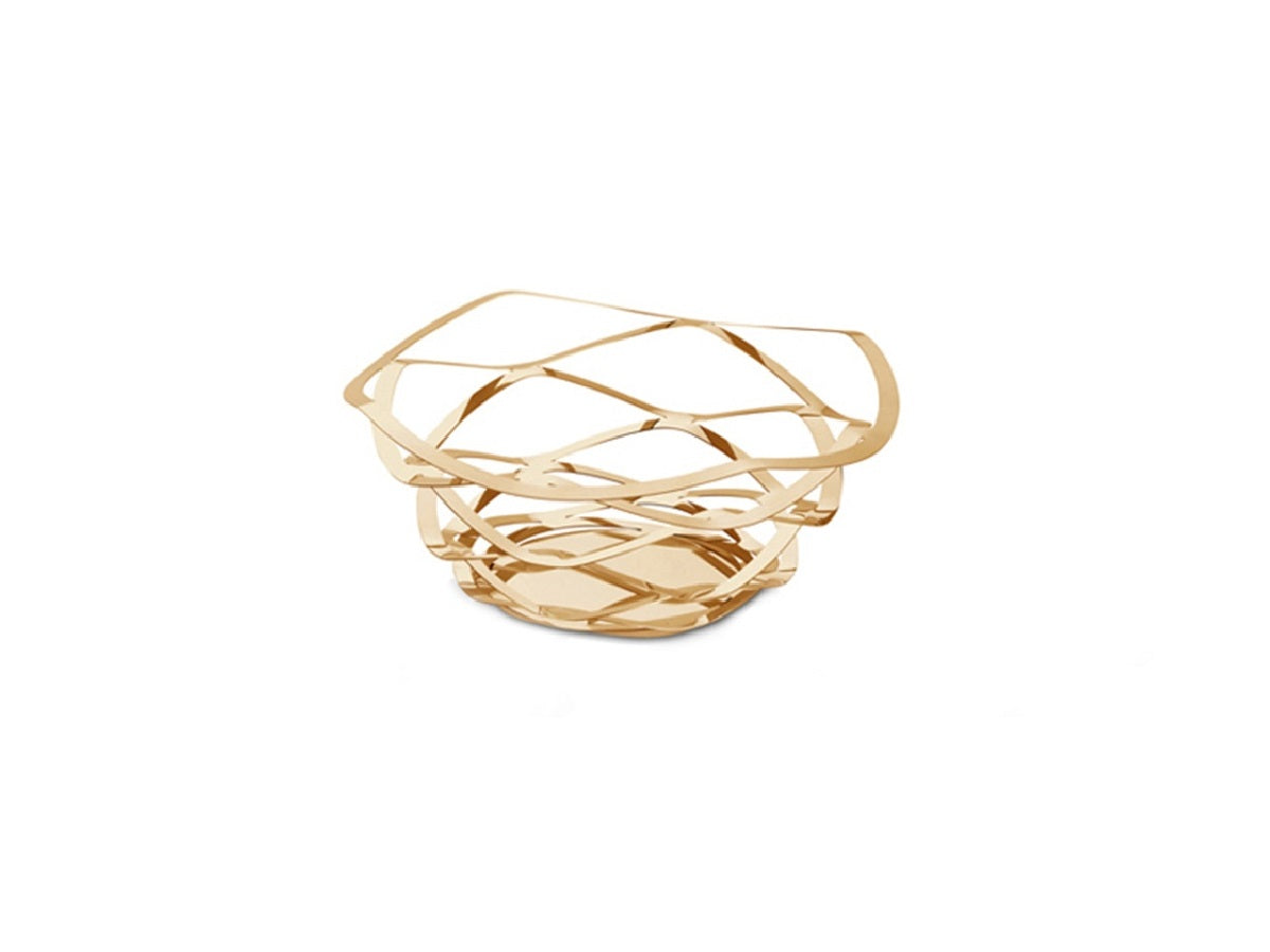 Large Polished Gold Fruit Plate