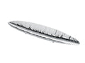 Small Polished Stainless Steel Fruit Plate