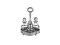 Polished, Brass Cruet Stand Set