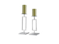 Polished Stainless Steel Candle Holder — Large