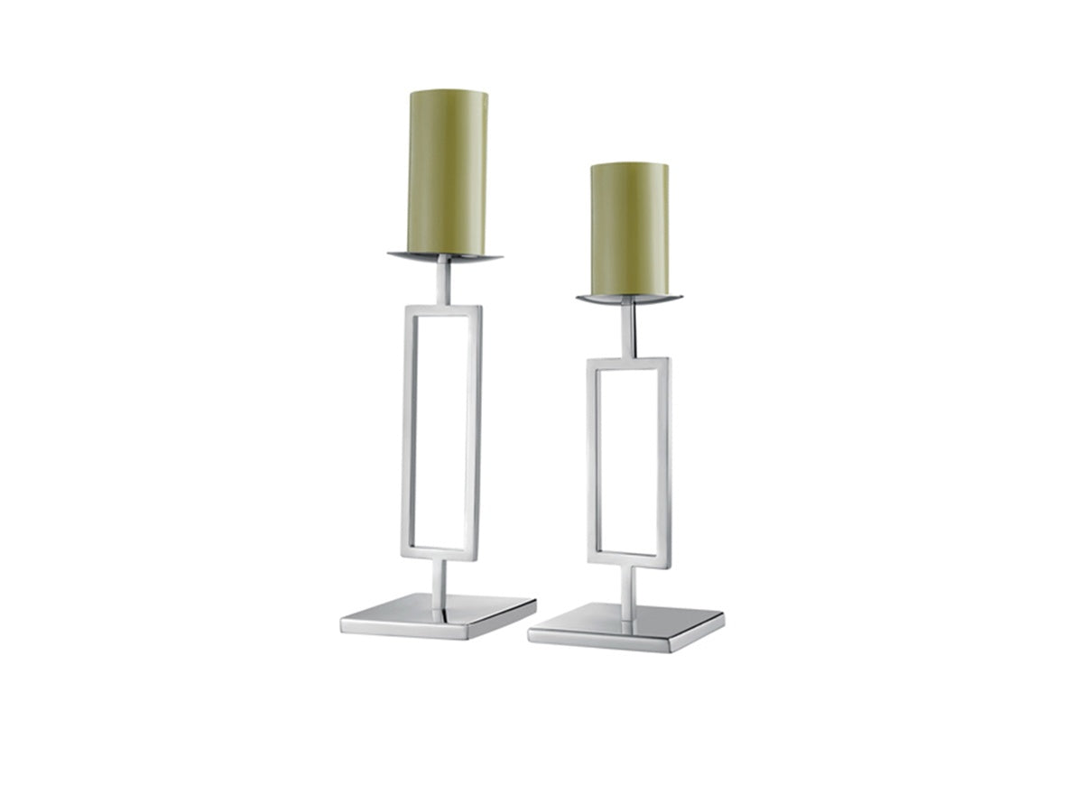 Polished Stainless Steel Candle Holder — Small