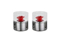 Polished Stainless Steel Candle Holder — Small — Medium