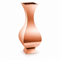 Mirror Rose Gold Sculptural Hourglass Floor Planter