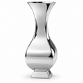 Mirror Silver Sculptural Hourglass Floor Planter