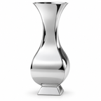 Mirror Silver Sculptural Hourglass Floor Planter