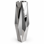 Mirror Silver Angular Floor Planter