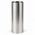 Brushed Silver Textured Floor Planter