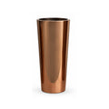 Mirror Rose Gold Cylindrical Floor Planter