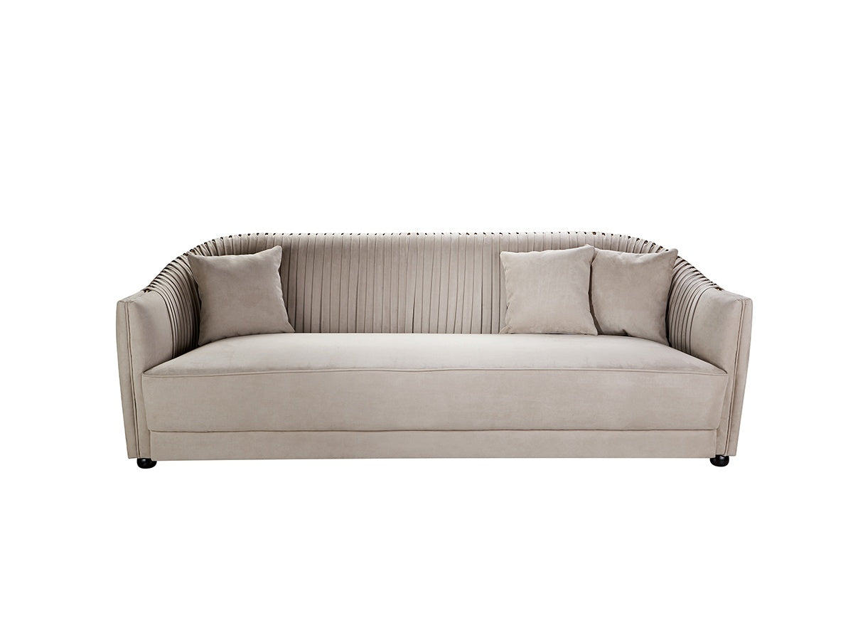 Ecological Leather Two-Piece Three-Seater Sofa Set