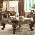 Antique Gold and Brown Coffee Table