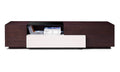 Brown Oak and Grey Gloss TV Console